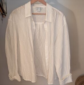 Old Navy Eyelet Button Down